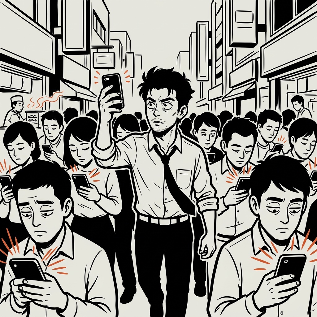 街に出る。人を見る。スマホの中の流行を、片っ端から浴びる。